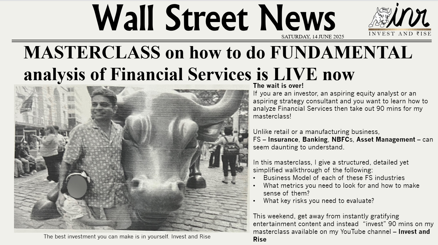 Masterclass on how to do Fundamental Analysis of Financial Services – Insurance, Banks, NBFCs and Asset  Management Companies