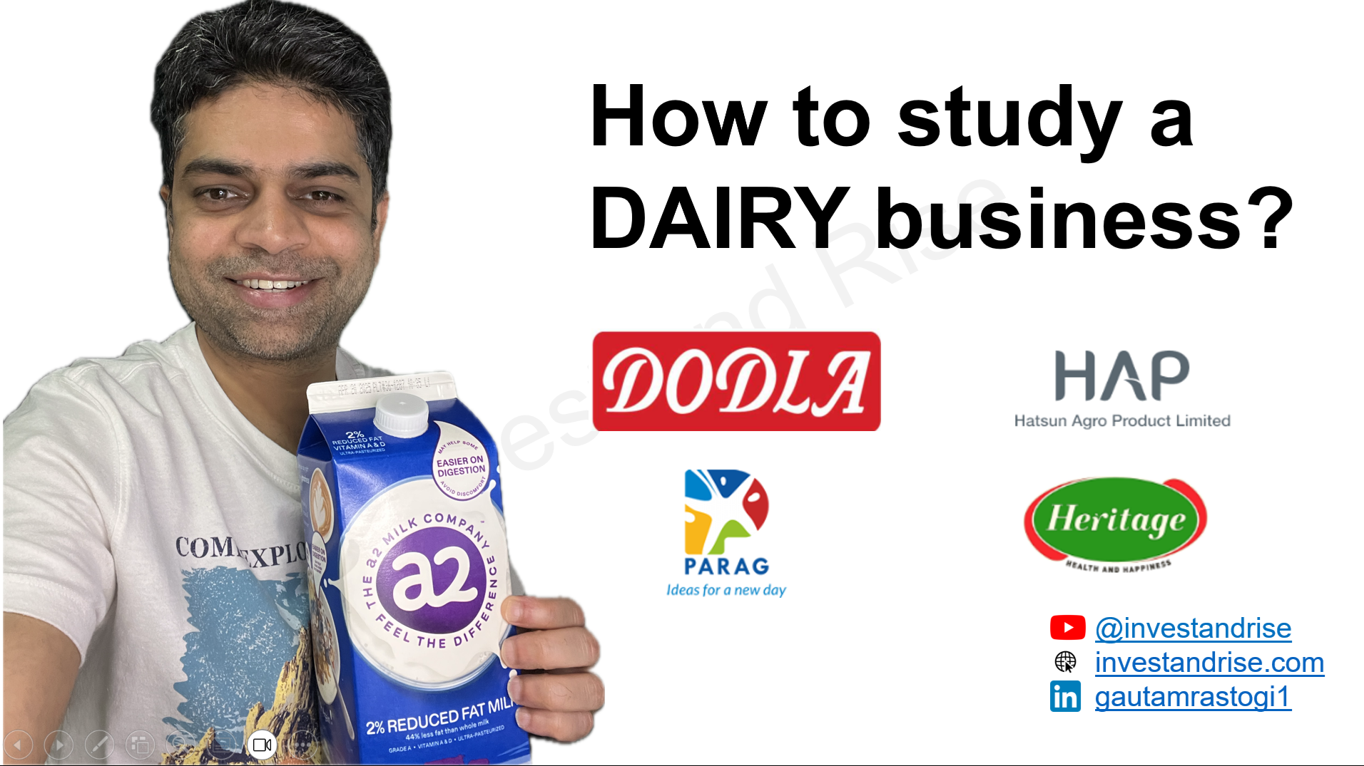 How to analyze a Dairy business?